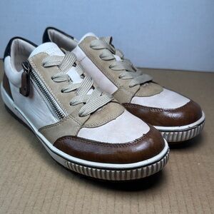 Womens Remonte Maditta Chestnut, Cinnamon Casual Leather Sneakers sz 42 / 10